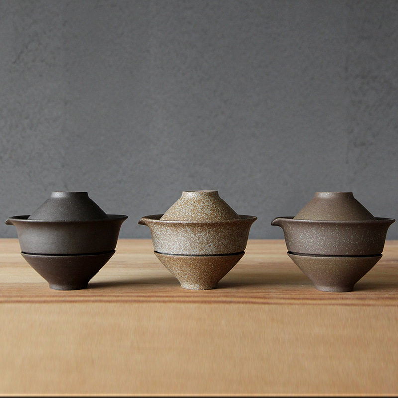 Korean Tea Set - Japanese Ceramic Teapot Kettle with Gaiwan