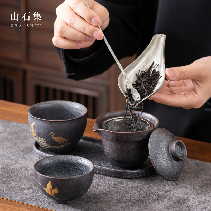 Zen Teapot and Cup Set Kit 1 B - Korean Tea Set 评论和价格