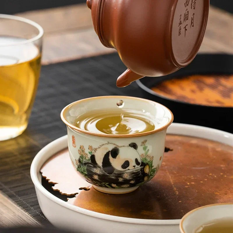 1 Pc Chinese Tradition Ru Kiln - Korean Tea Set 评论和价格