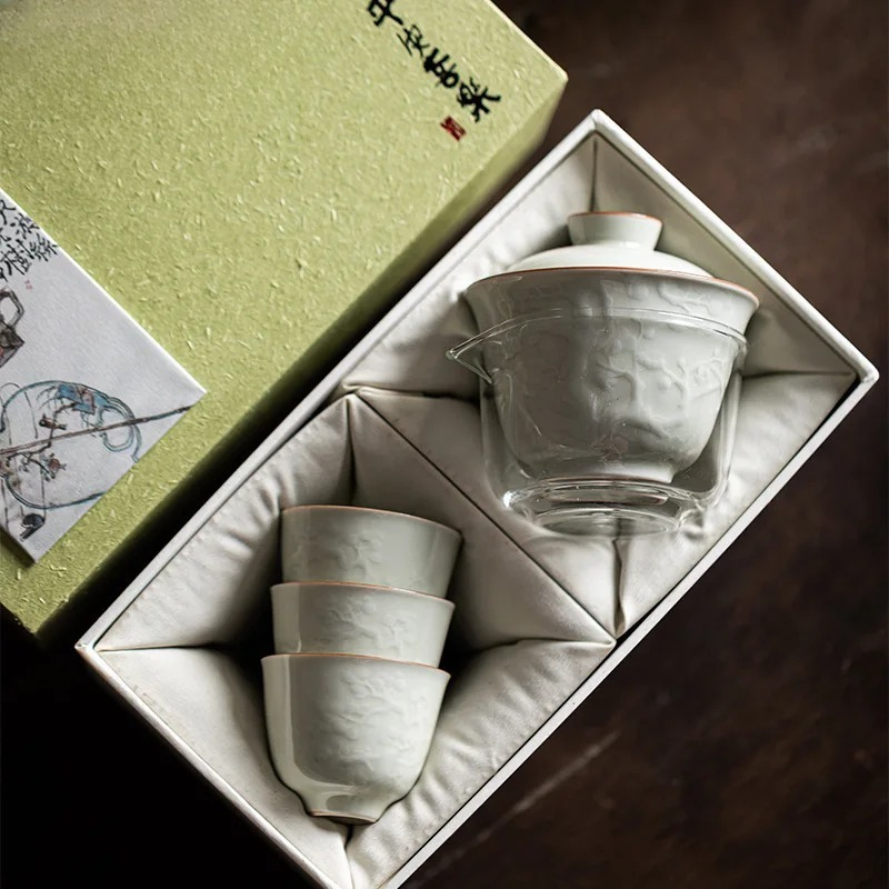 Boutique Handmade Relief Cover - Korean Tea Set 评论和价格