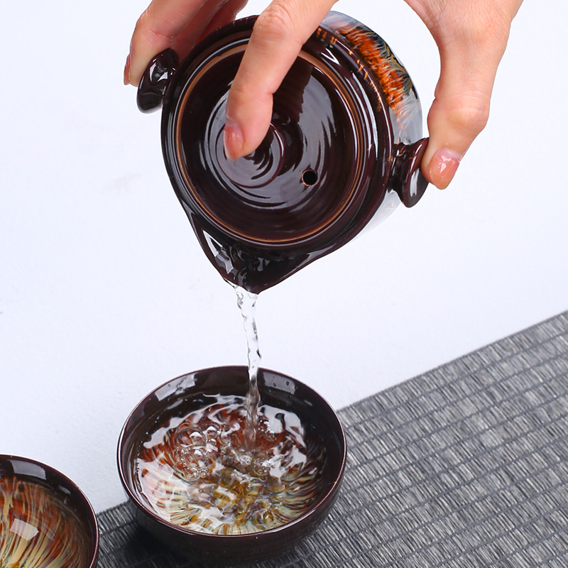 Portable ceramic teapot gaiwan - Korean Tea Set 评论和价格
