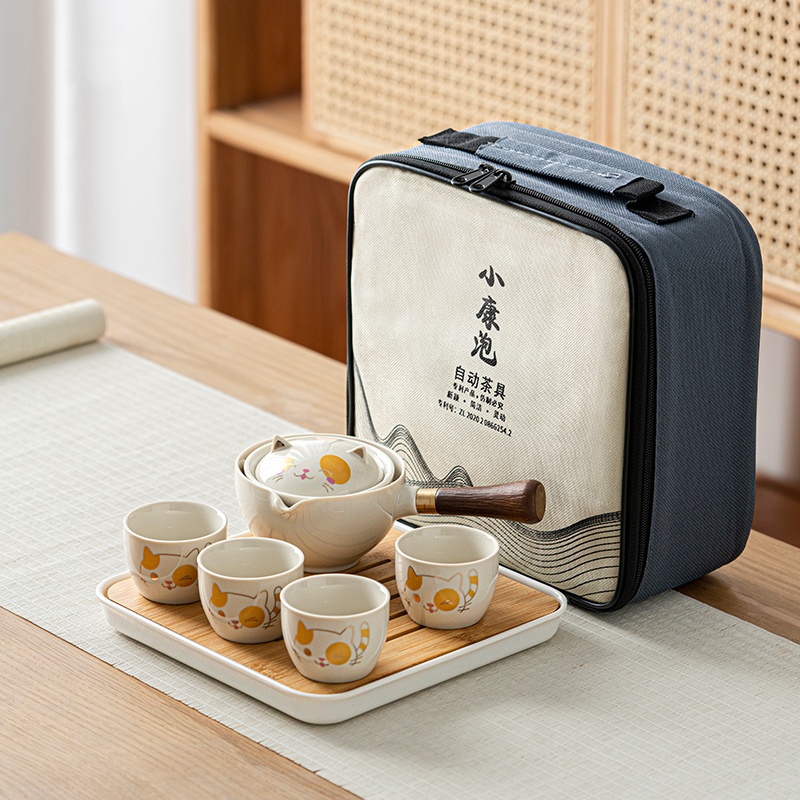 Portable Glass Ceramic Chinese - Korean Tea Set 评论和价格