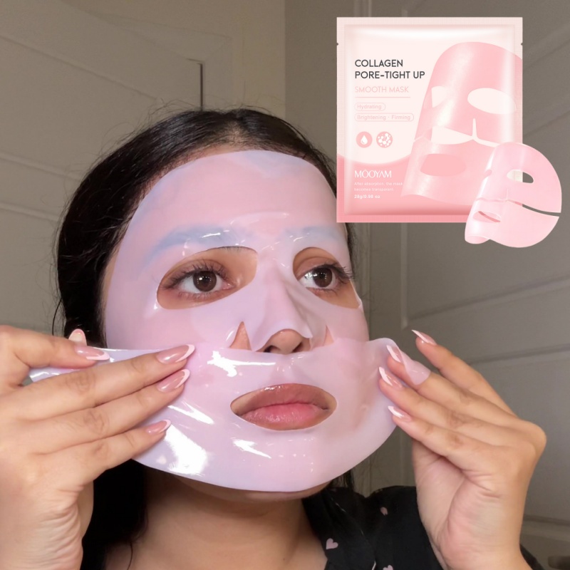 Pink Collagen Mask Deep Cleans - Sheet Mask Collagen 评论和价格