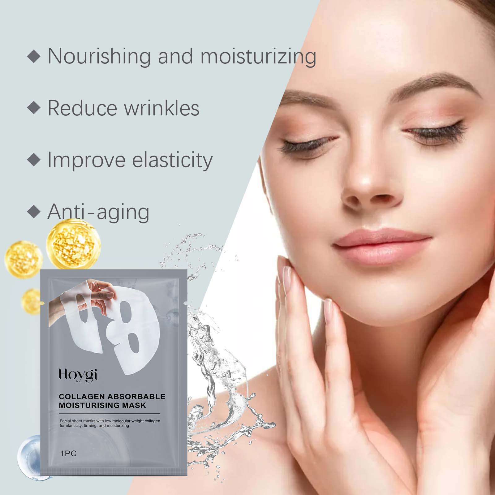 Collagen Patch Facial Mask Hyd - Sheet Mask Collagen 评论和价格