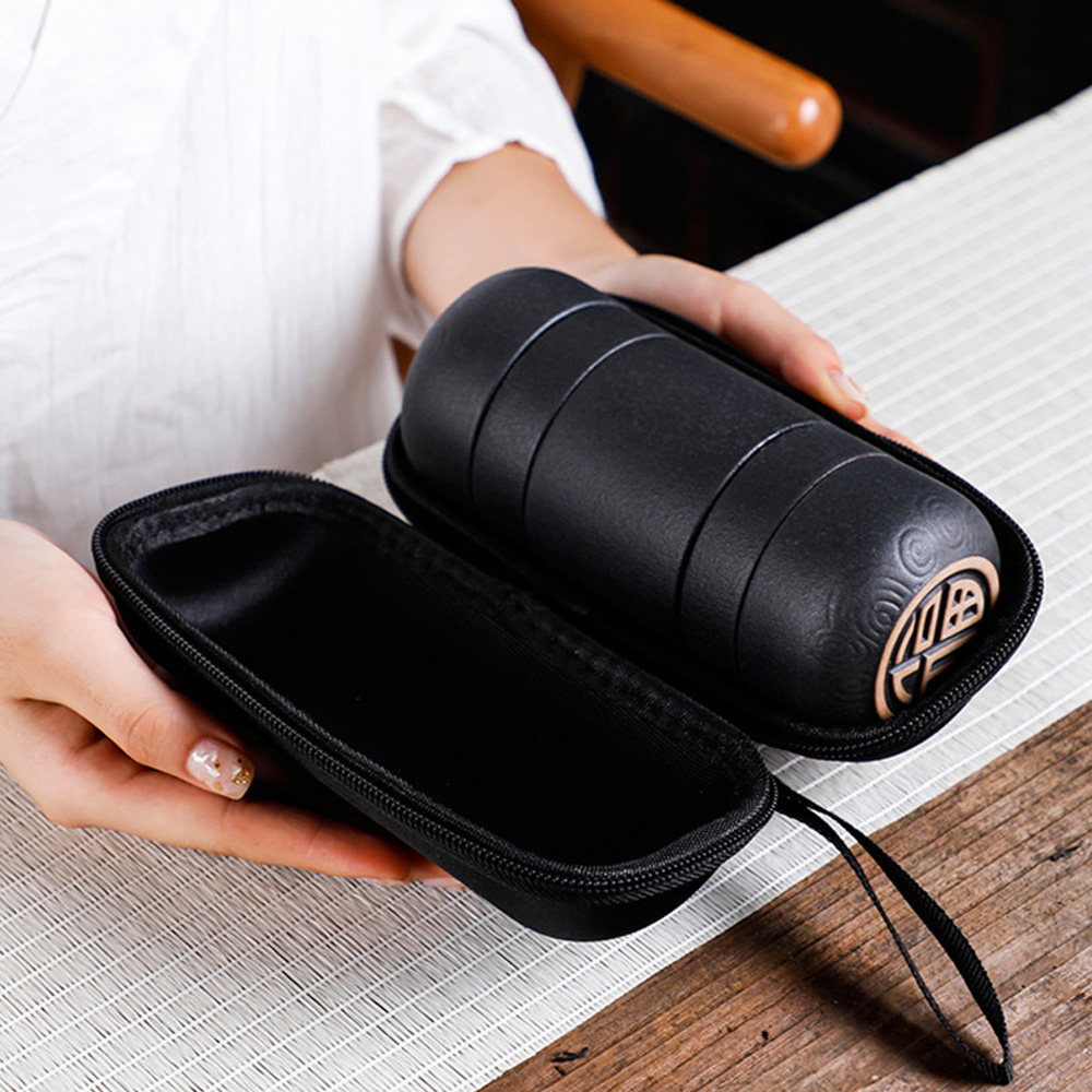 HMLOVE Black Ceramic Teawear 1 - Korean Tea Set 评论和价格