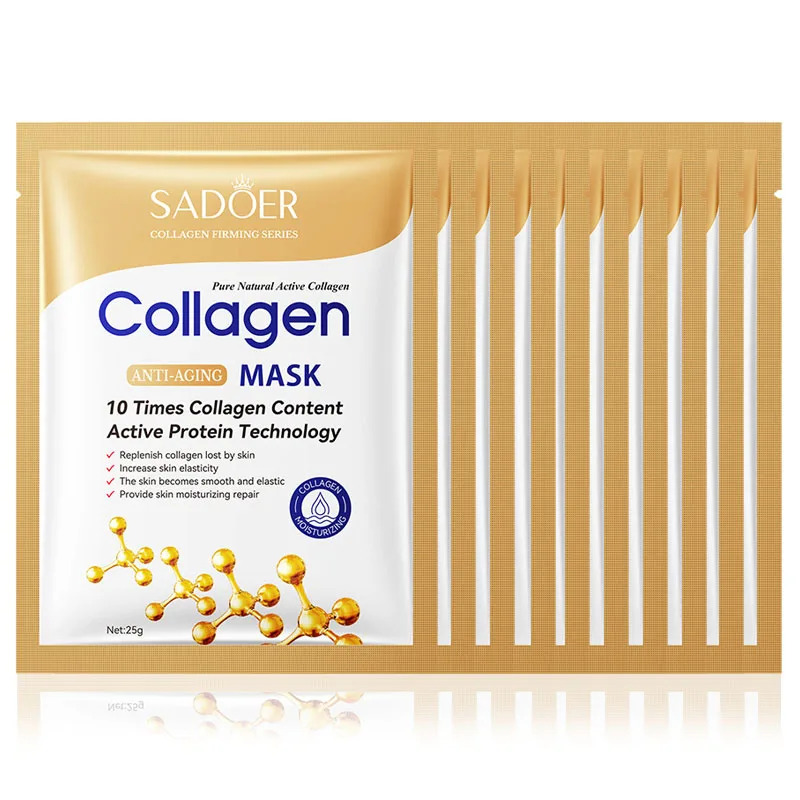 10pcs Anti-aging Collagen Face - Sheet Mask Collagen 评论和价格