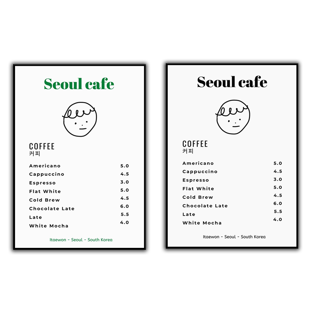 Seoul Cafe Print Wall Art Prin - South Korea Lifestyle 评论和价格
