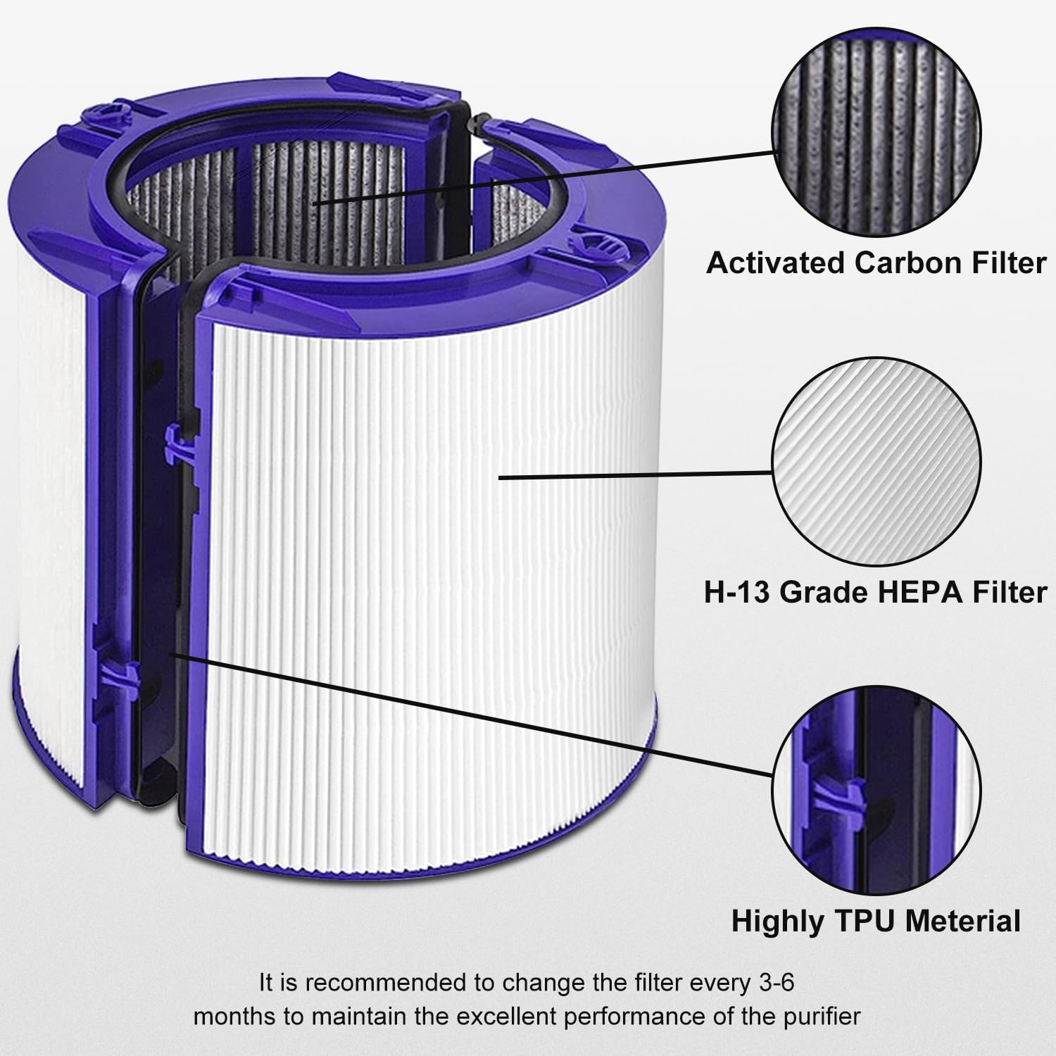 Air Purifier HEPA and Carbon F - Dyson Fan Tp07 评论和价格