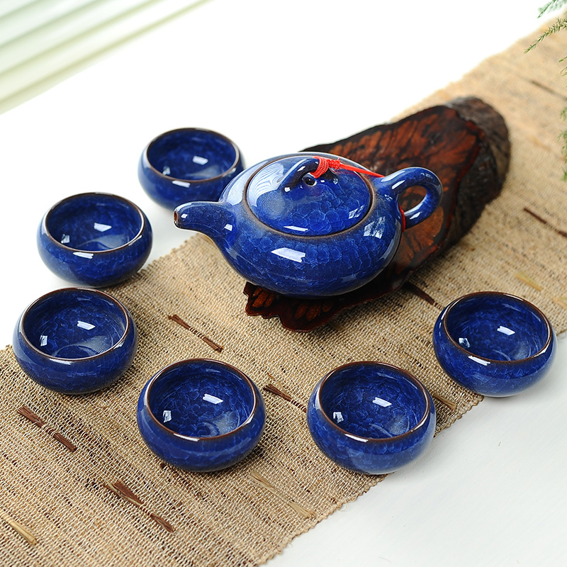 7pcs Ceramic Tea Set with Ice  - Korean Tea Set 评论和价格