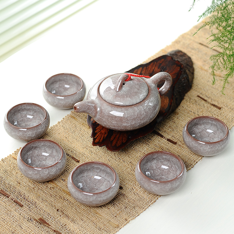 7pcs Ceramic Tea Set with Ice  - Korean Tea Set 评论和价格