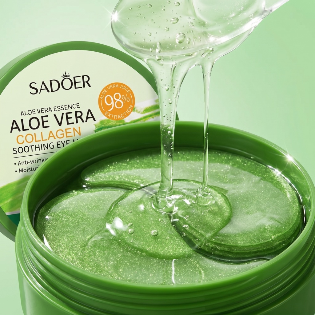 60pcs Aloe Vera Collagen Eye M - Sheet Mask Collagen 评论和价格